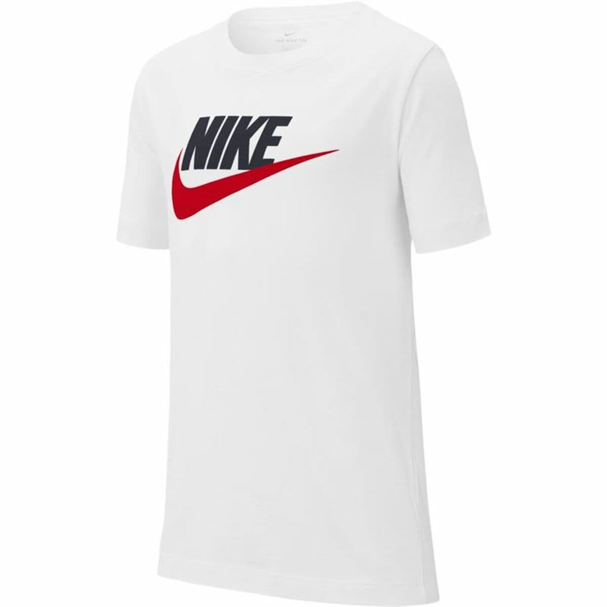 Maglia a Maniche Corte Bambino Nike Sportswear Bianco