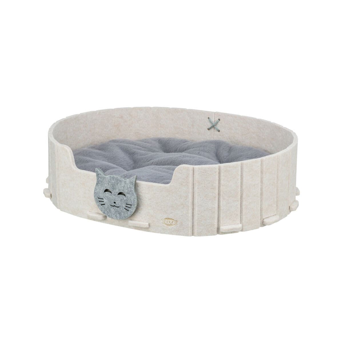 Letto per Gatti Trixie Emelie 50 x 42 cm Grigio Sabbia