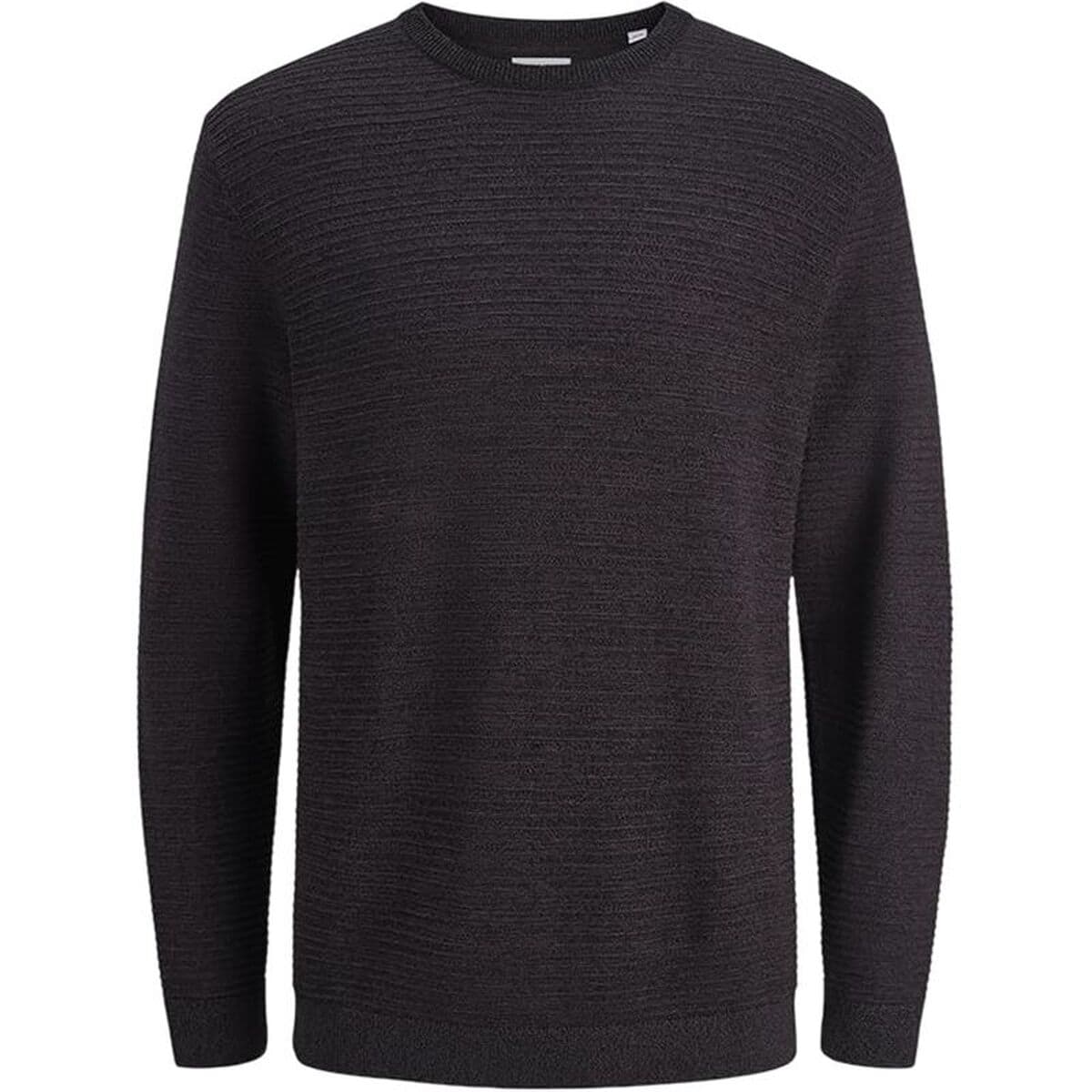 Felpa senza Cappuccio Uomo Jack & Jones Jjotto Knit Crew Neck Nero
