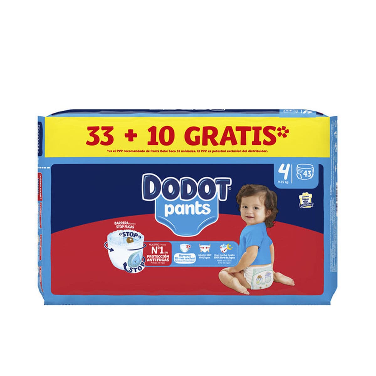 Pannolini usa e getta Dodot Pants (43 Unità)