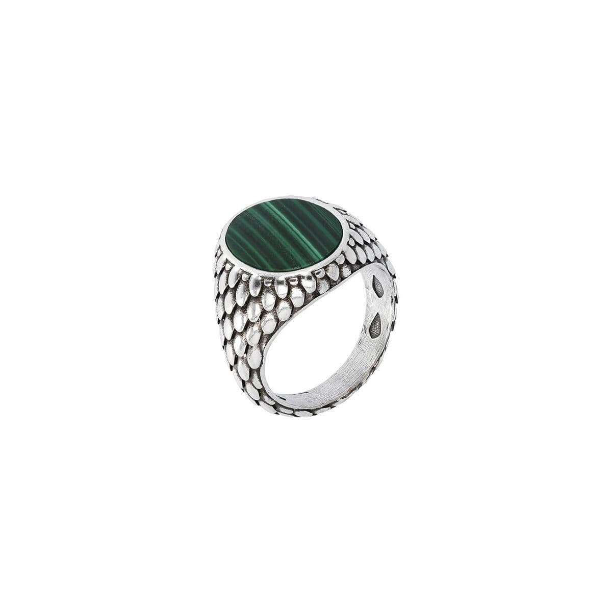 Anello Uomo Albert M. WSOX00407.GM-26 Argentato Verde 26