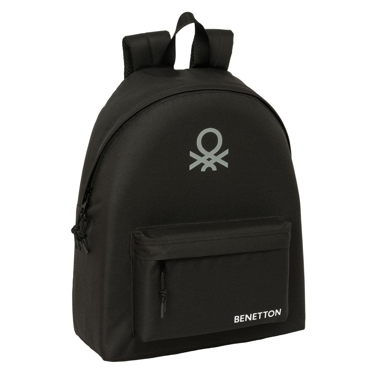 Zaino Scuola Benetton Negro Nero 33 x 42 x 15 cm