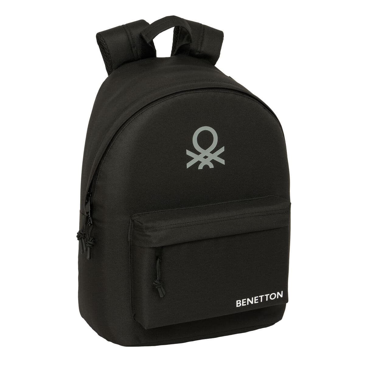 Zaino Scuola Benetton benetton basics Nero 31 x 41 x 16 cm