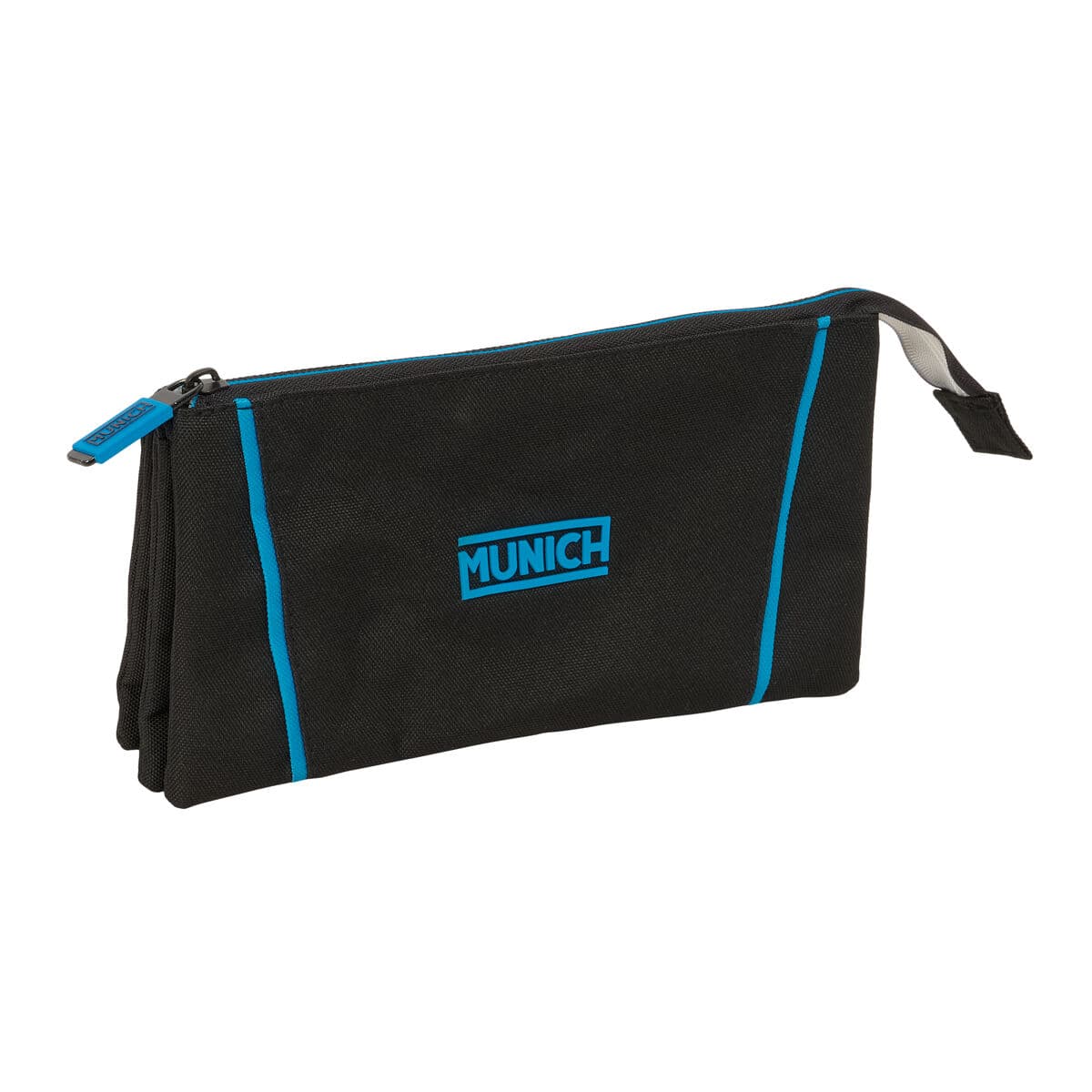 Zaino Scuola Munich Road Azzurro Nero 22 x 12 x 3 cm