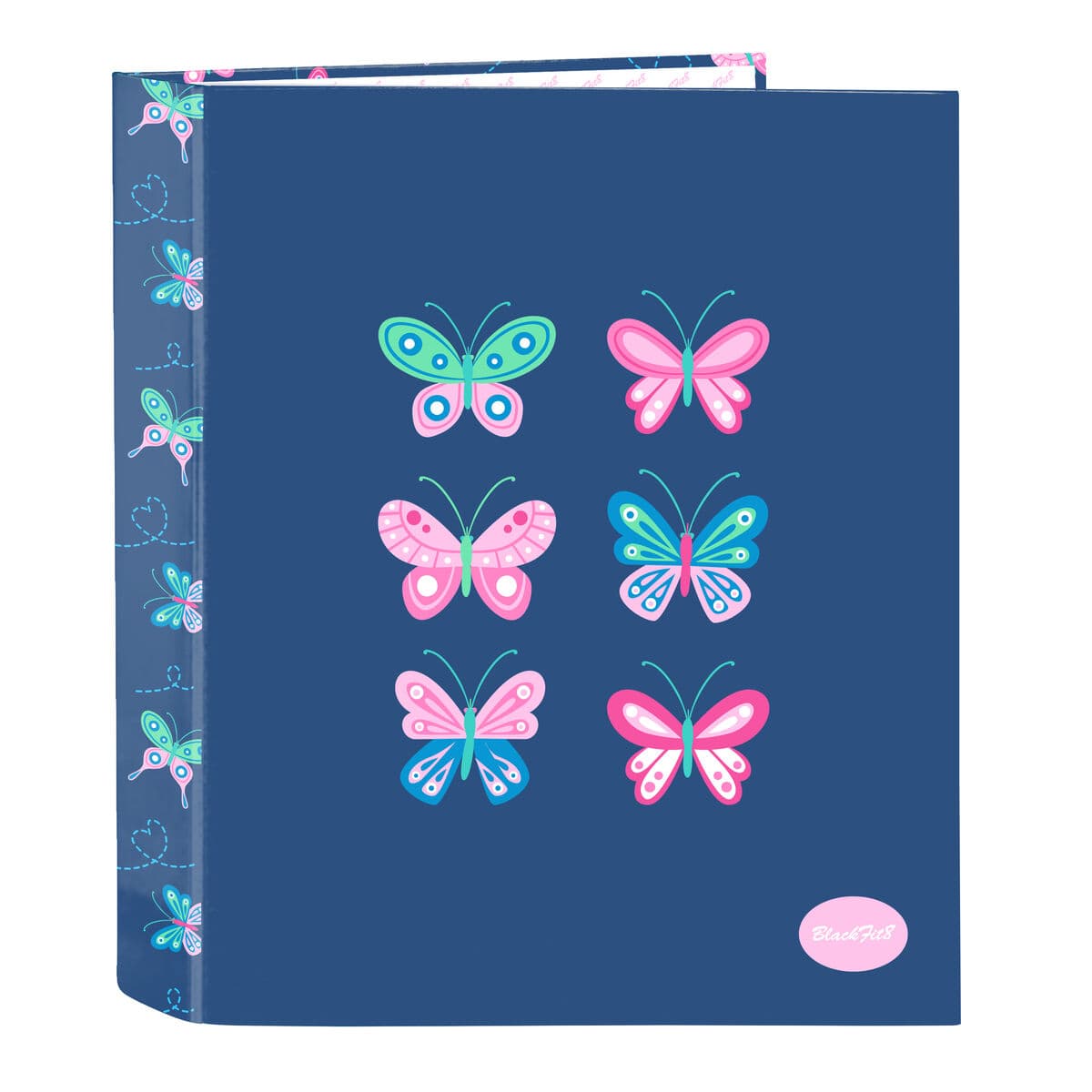 Raccoglitore ad anelli BlackFit8 Mariposas Multicolore A4 27 x 33 x 6 cm
