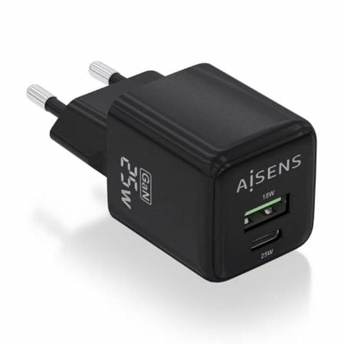Caricabatterie da Parete Aisens ASCH-25W2P015-BK Nero Multicolore 25 W