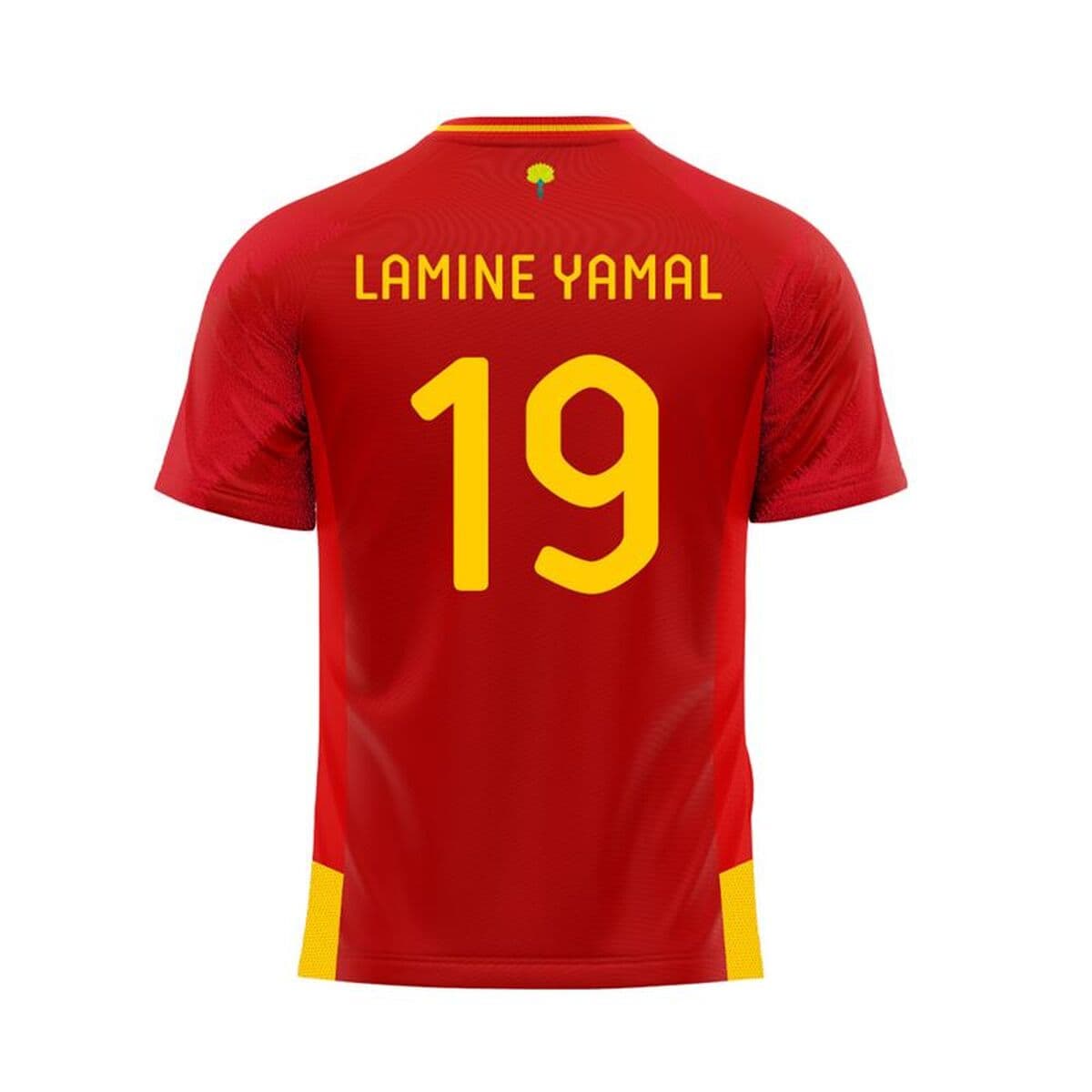 Maglia da Calcio a Maniche Corte per Bambini RFEF Lamine Yamal 19 Rosso
