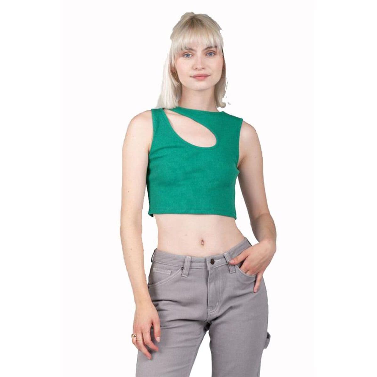 Maglia Smanicata da Donna 24COLOURS Verde