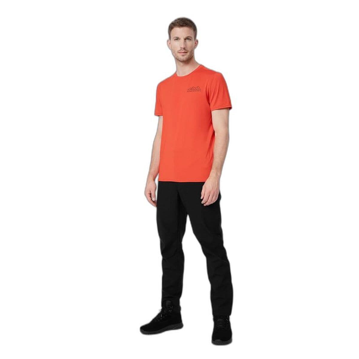 Maglia a Maniche Corte 4F Fnk M209 Rosso