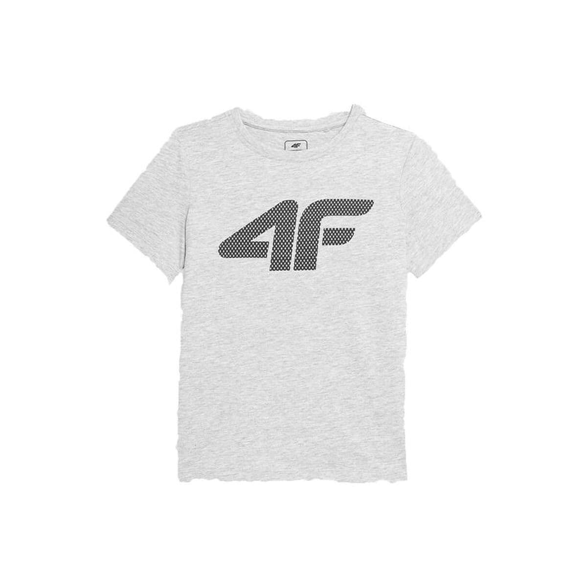 Maglia a Maniche Corte per Bambini 4F Grigio