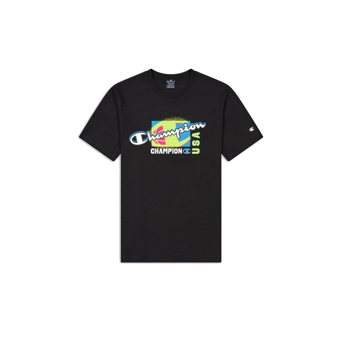 Maglia a Maniche Corte Uomo Champion Nero