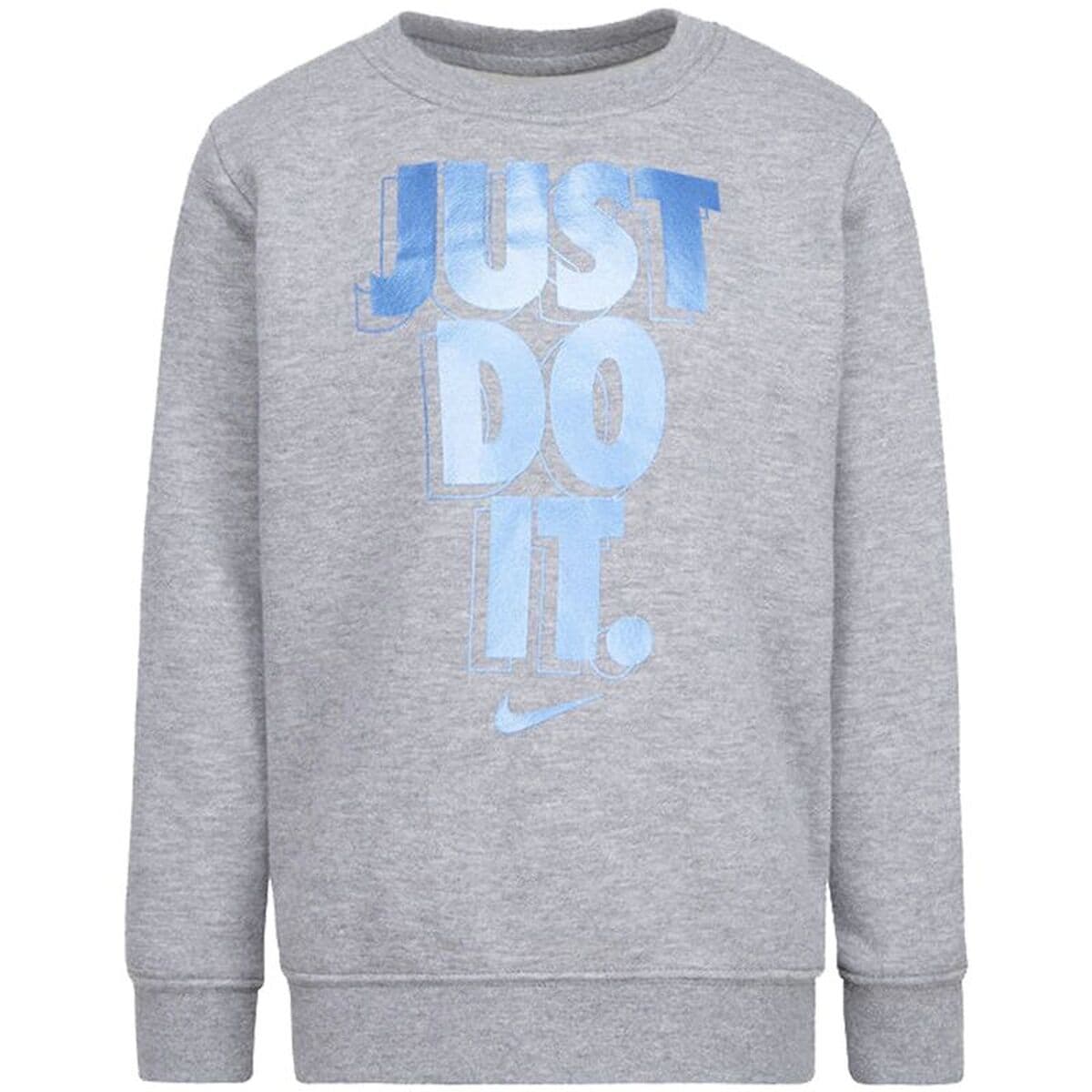 Felpa senza Cappuccio da Bambina Nike Gifting Grigio chiaro