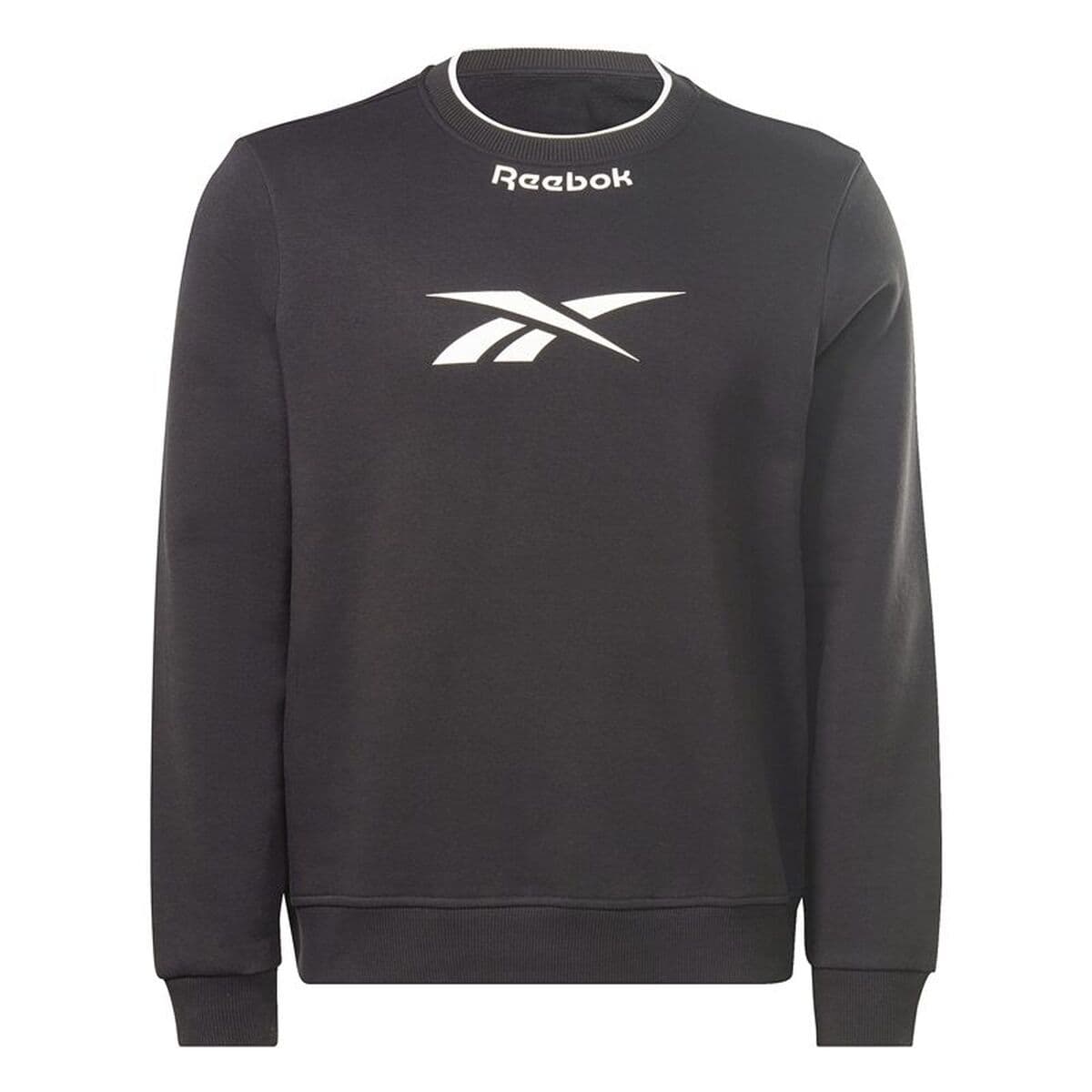 Felpa senza Cappuccio Uomo Reebok RI Arch Logo Vector Crew Nero