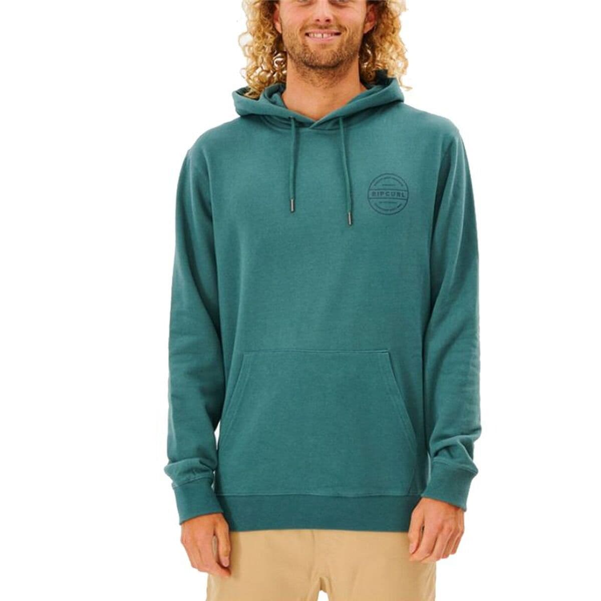 Felpa con Cappuccio Uomo Rip Curl Re Entry Hood Azzurro