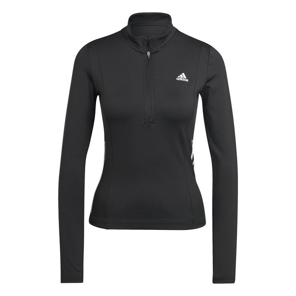 Maglia a Maniche Lunghe Donna Adidas Hyperglam 1/4-Zip Nero