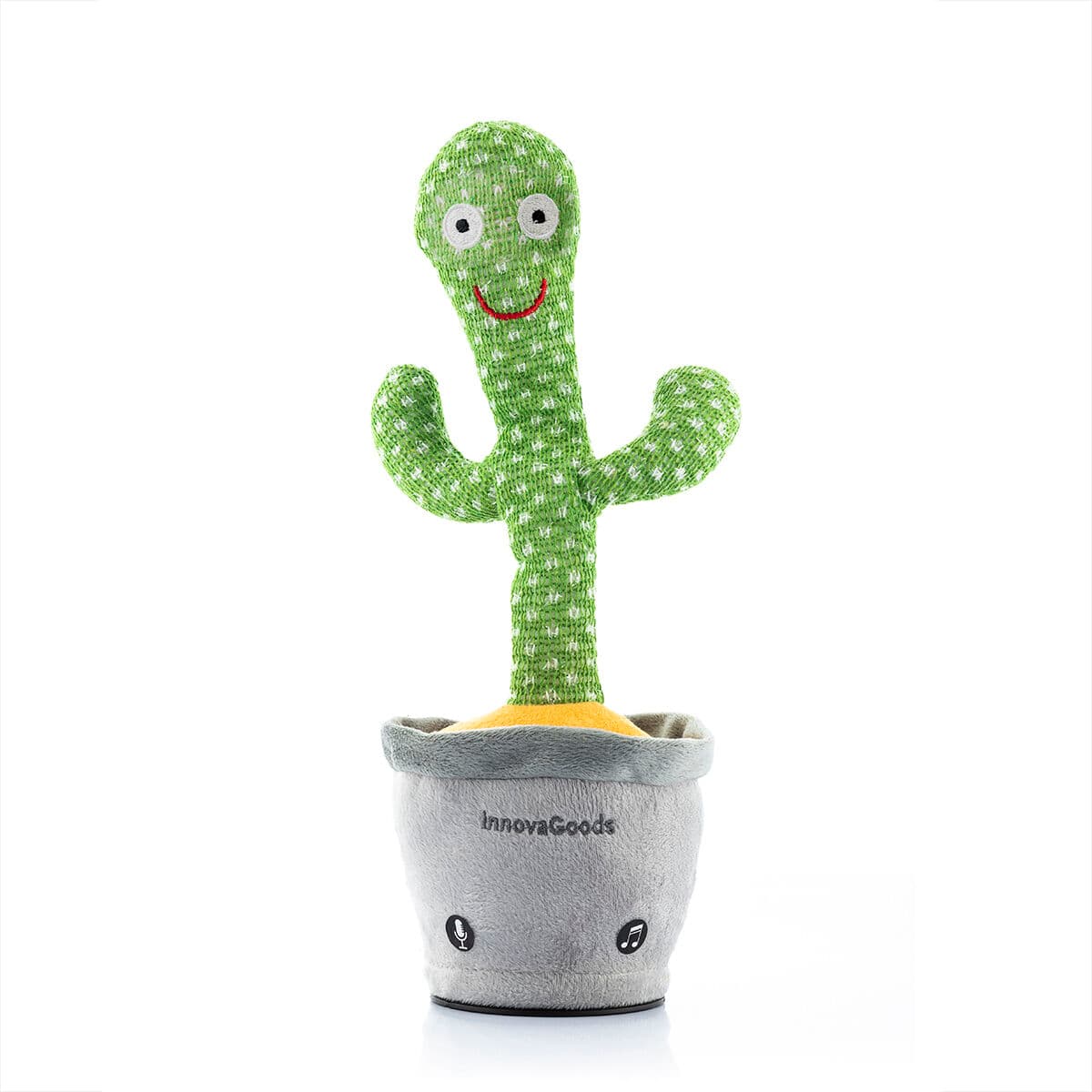 Cactus Danzante e Parlante Ricaricabile con Musica e LED Multicolor Cacxi InnovaGoods Verde (Ricondizionati A)
