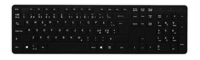 Jobmate Slim Keyboard Nordic Black