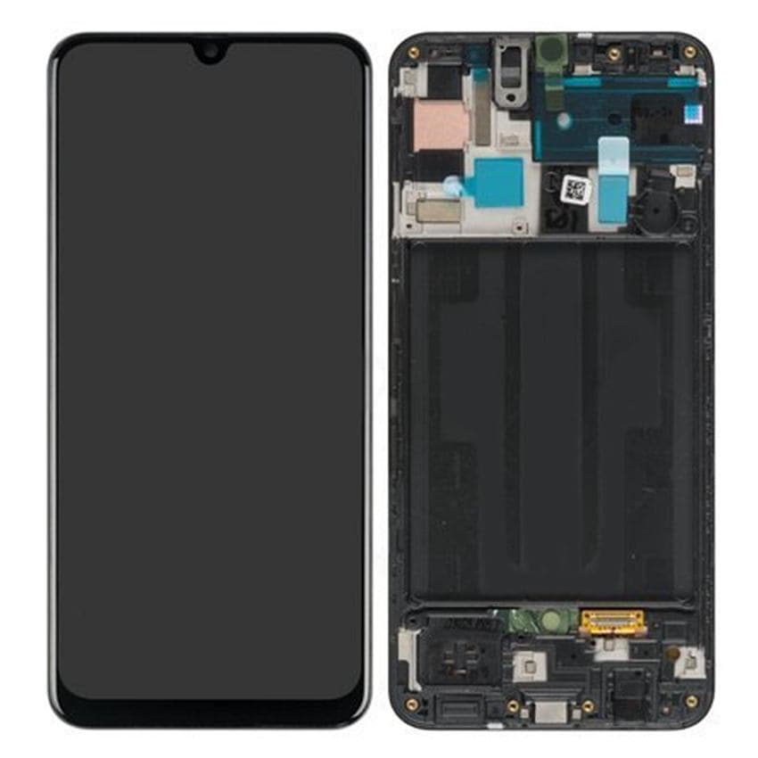 Samsung Galaxy A50 A505 Display AMOLED Originale con Chassis