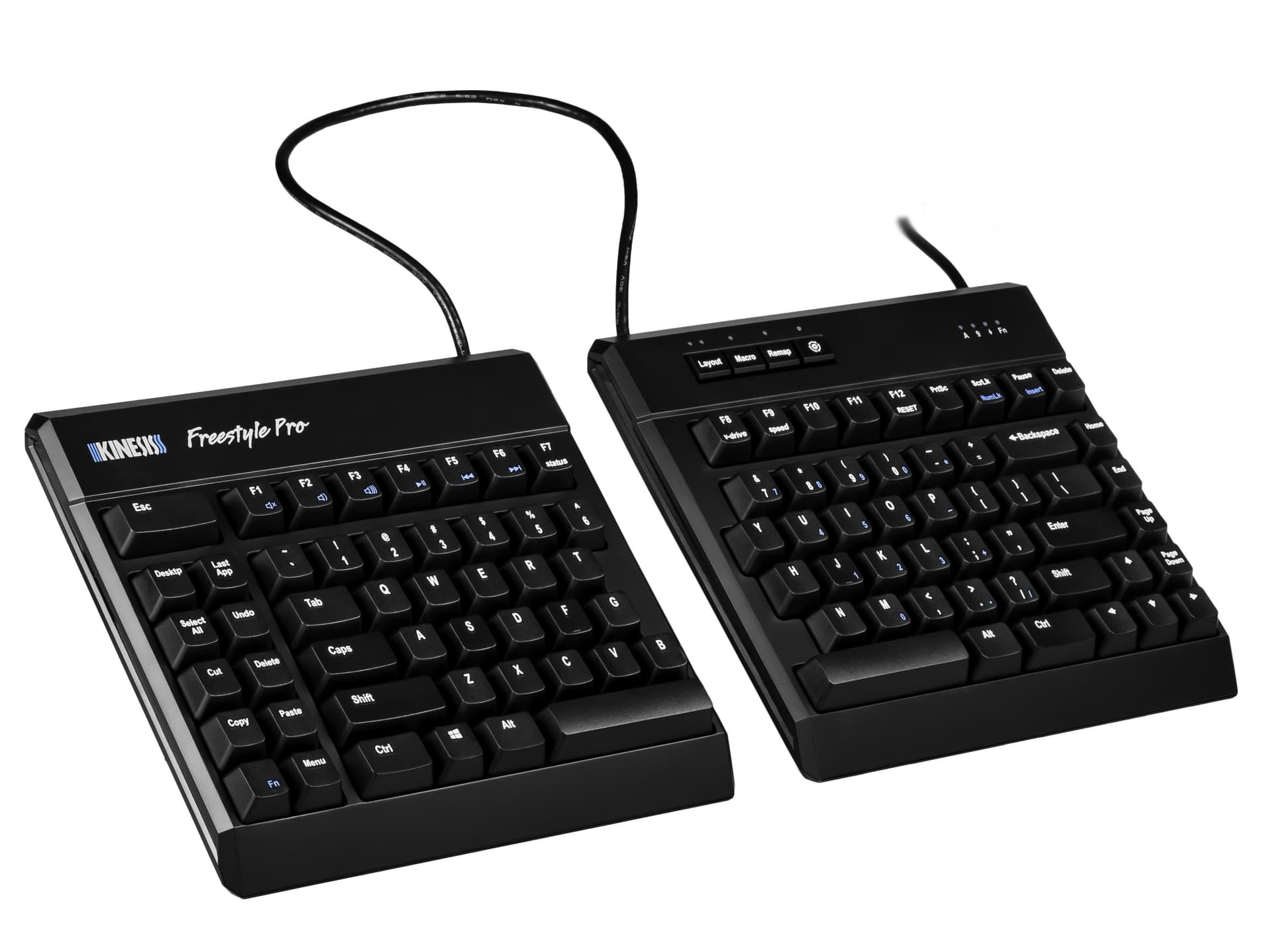 Kinesis Freestyle Pro Tastiera Ergonomica USB QWERTY Nero