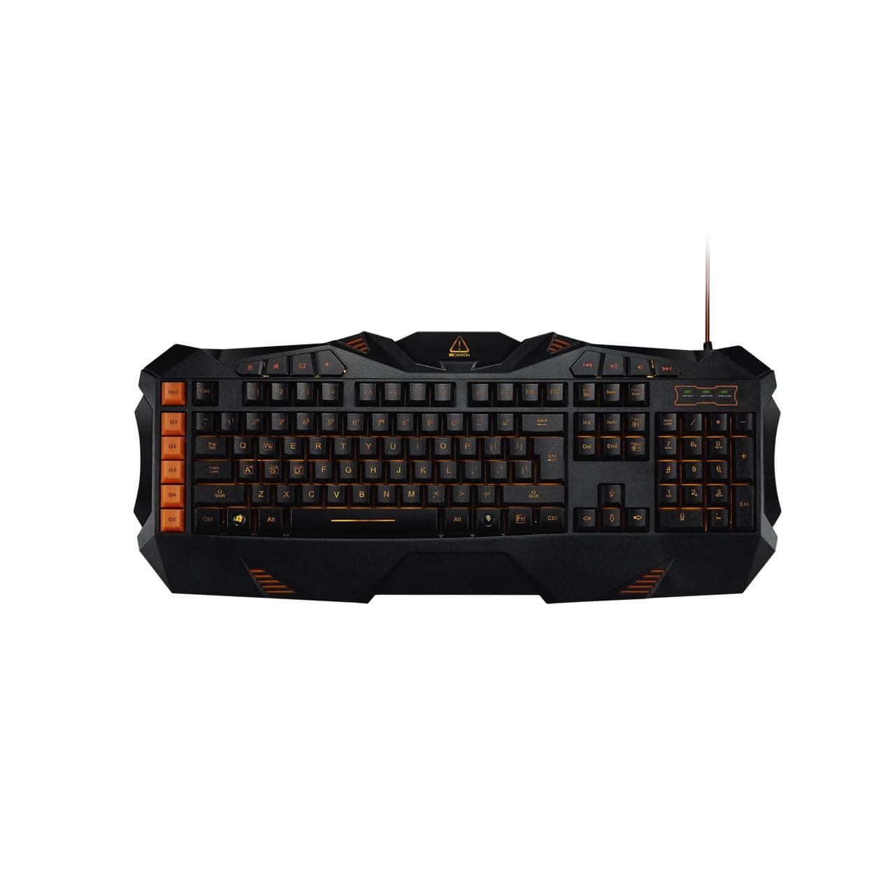 Canyon Fobos Gaming Keyboard USB Black Orange