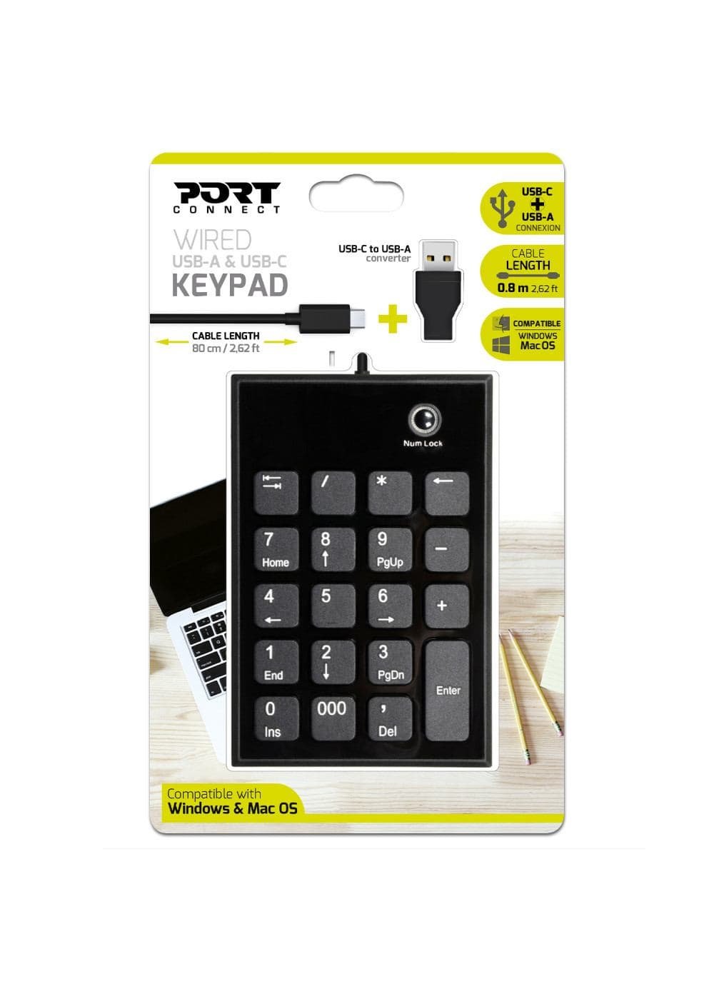 Port Designs Numerische Tastatur USB Type-C