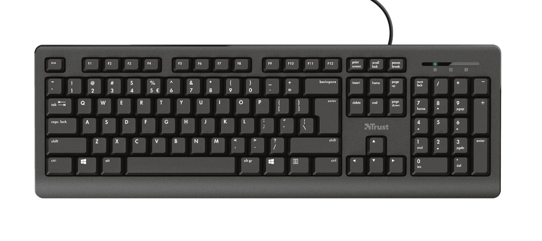 Trust Primo Tastiera Universale USB QWERTY UK