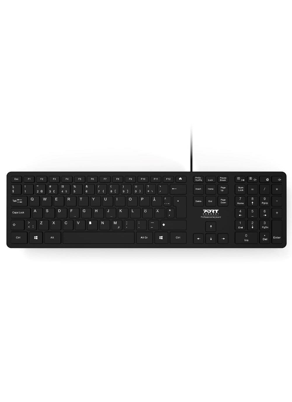 Port Designs 900754 Office Tastatur USB QWERTY UK Schwarz