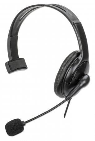 Manhattan 180849 Cuffia USB-A Mono Over-Ear