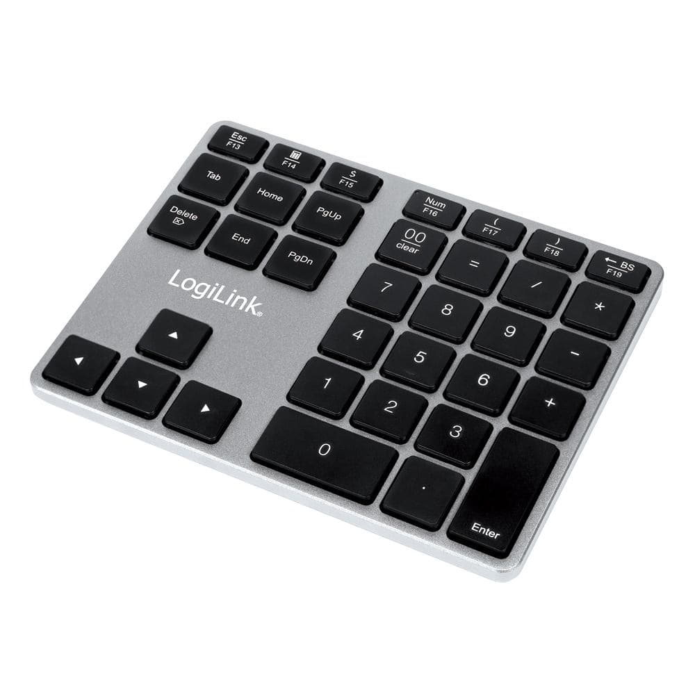 LogiLink ID0187 Numerisches Tastenfeld Bluetooth Aluminium