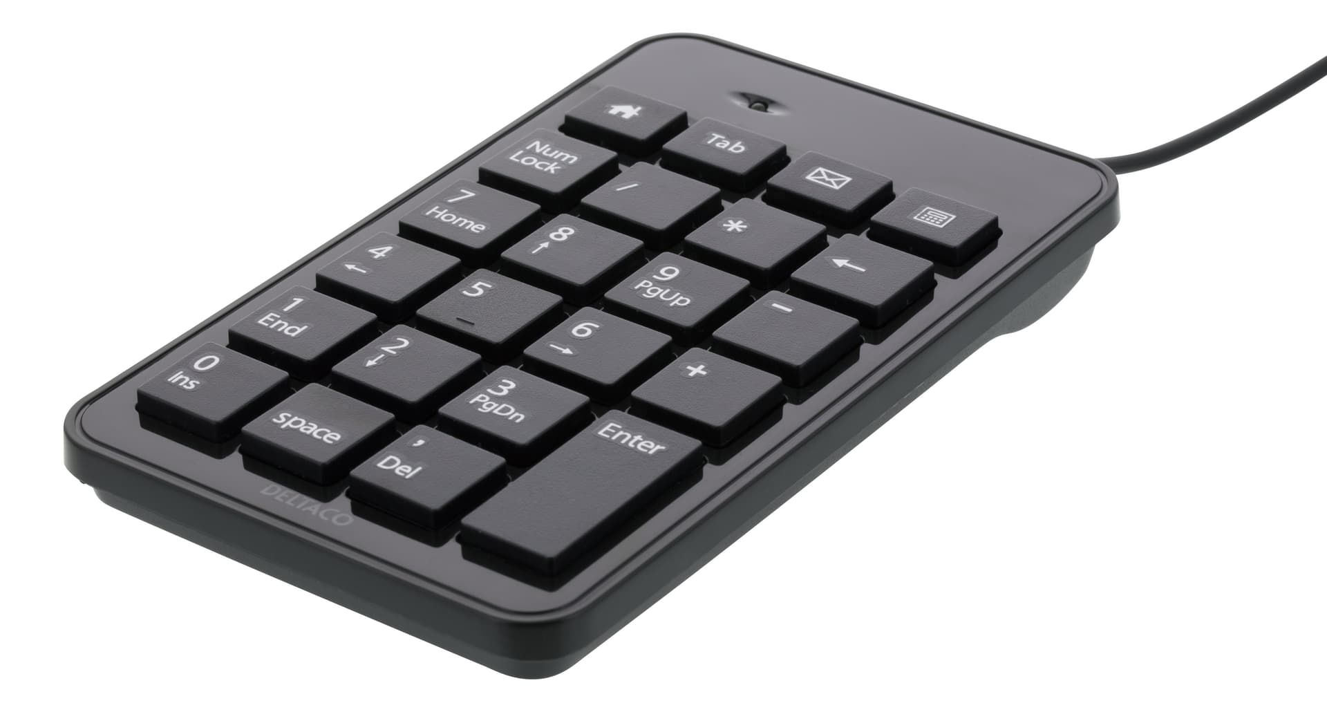 Deltaco Tb-120 Tastierino Numerico Universale USB Nero (deltaco Tb-120 - Tastatur - Sort)