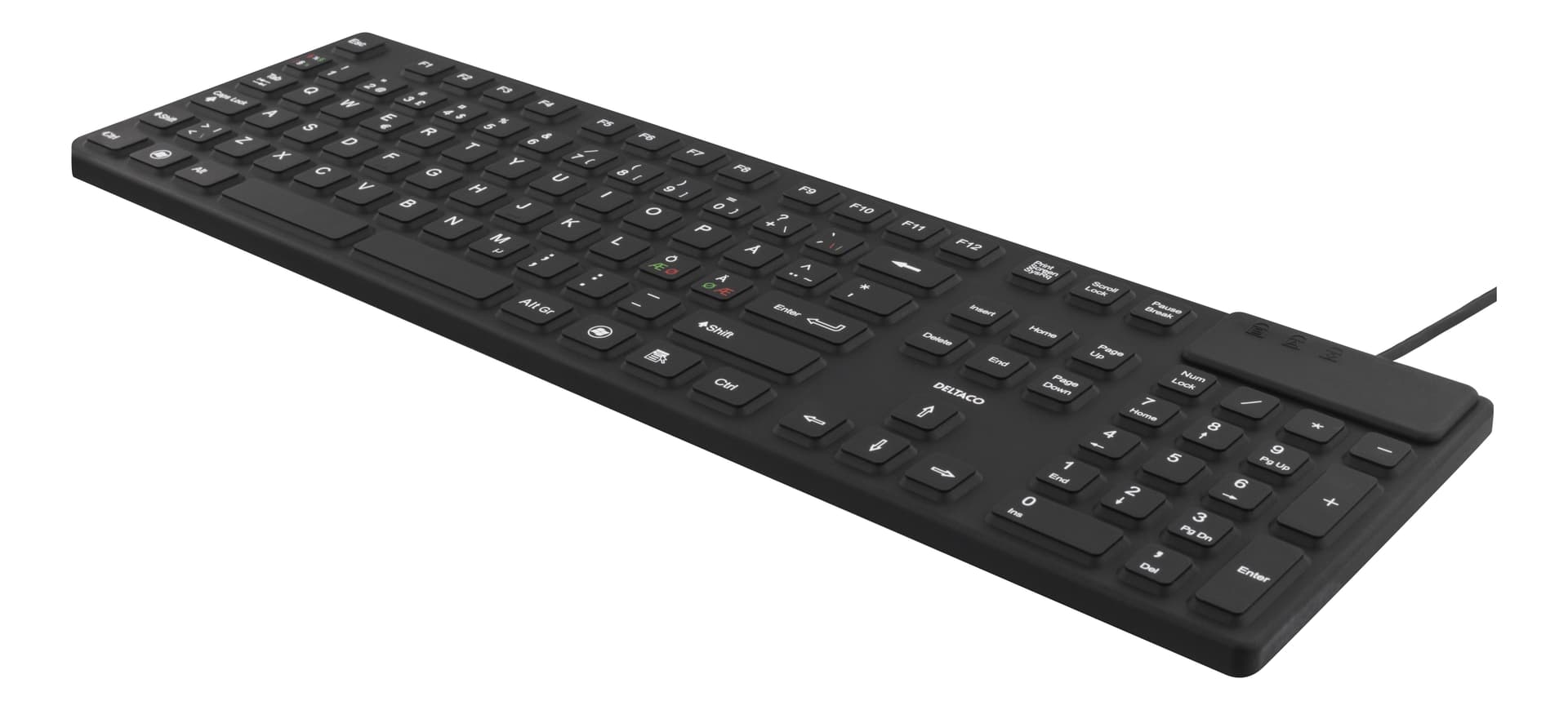 Deltaco TB-501 Universelle USB-Tastatur Nordic