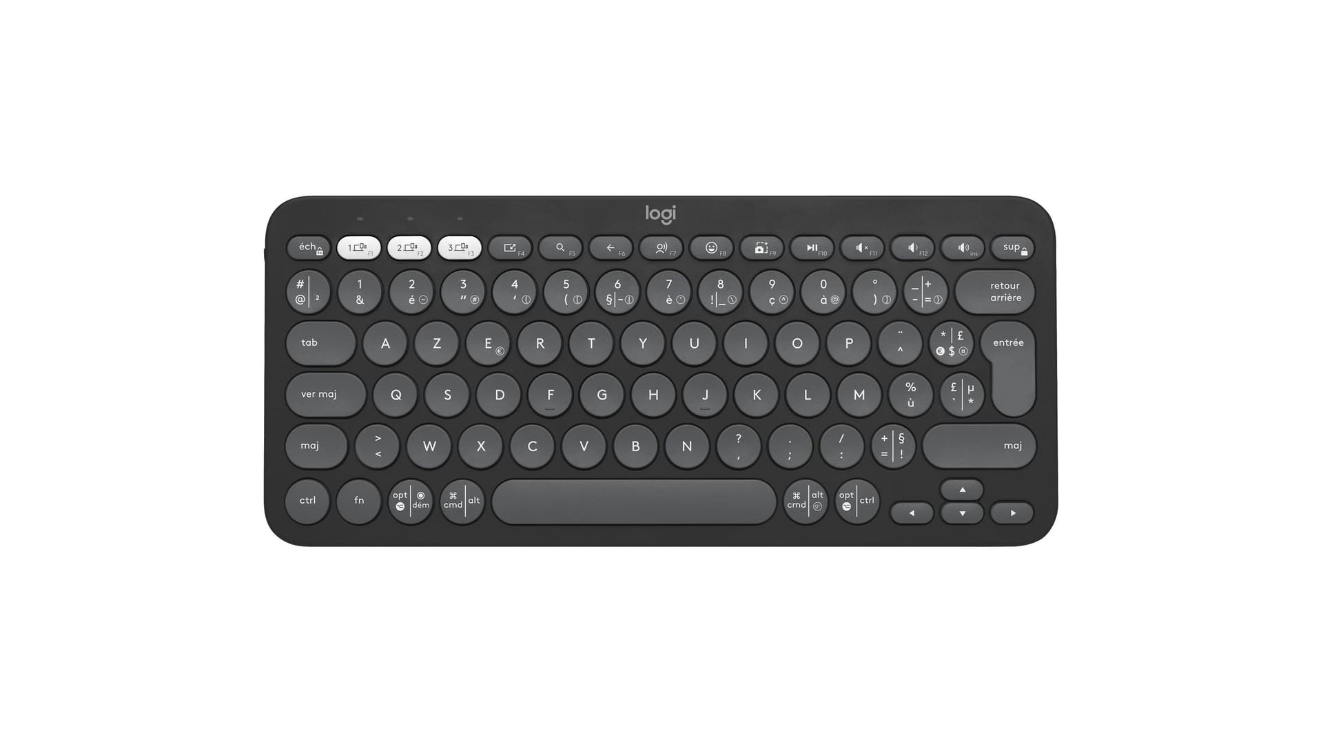 Logitech Pebble Keys 2 K380s Graphit