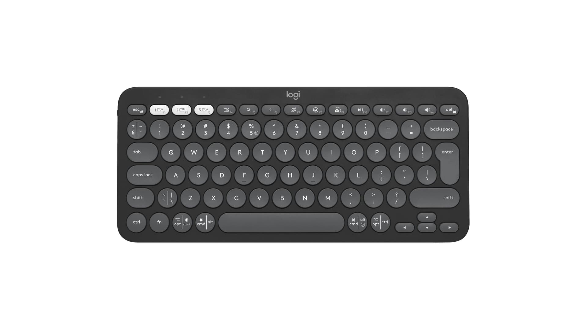 Logitech Pebble Keys 2 K380s Graphit