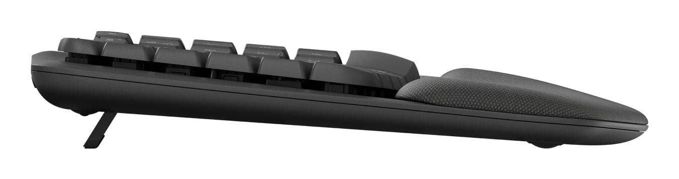 Logitech ERGO Wave Keys tastiera Ufficio RF senza fili + Bluetooth QWERTY US International Grafite (WAVE KEYS FOR BUSINESS GRAPHITE - US INTL 2.4GHZ/BTN/A-973 - B2B) - Versione UK
