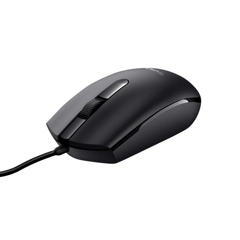 Trust TM-101 mouse Casa Ambidestro USB tipo A Ottico 1200 DPI (Trust TM-101 ECO Ambidexterous Wired Black Mouse 25295)