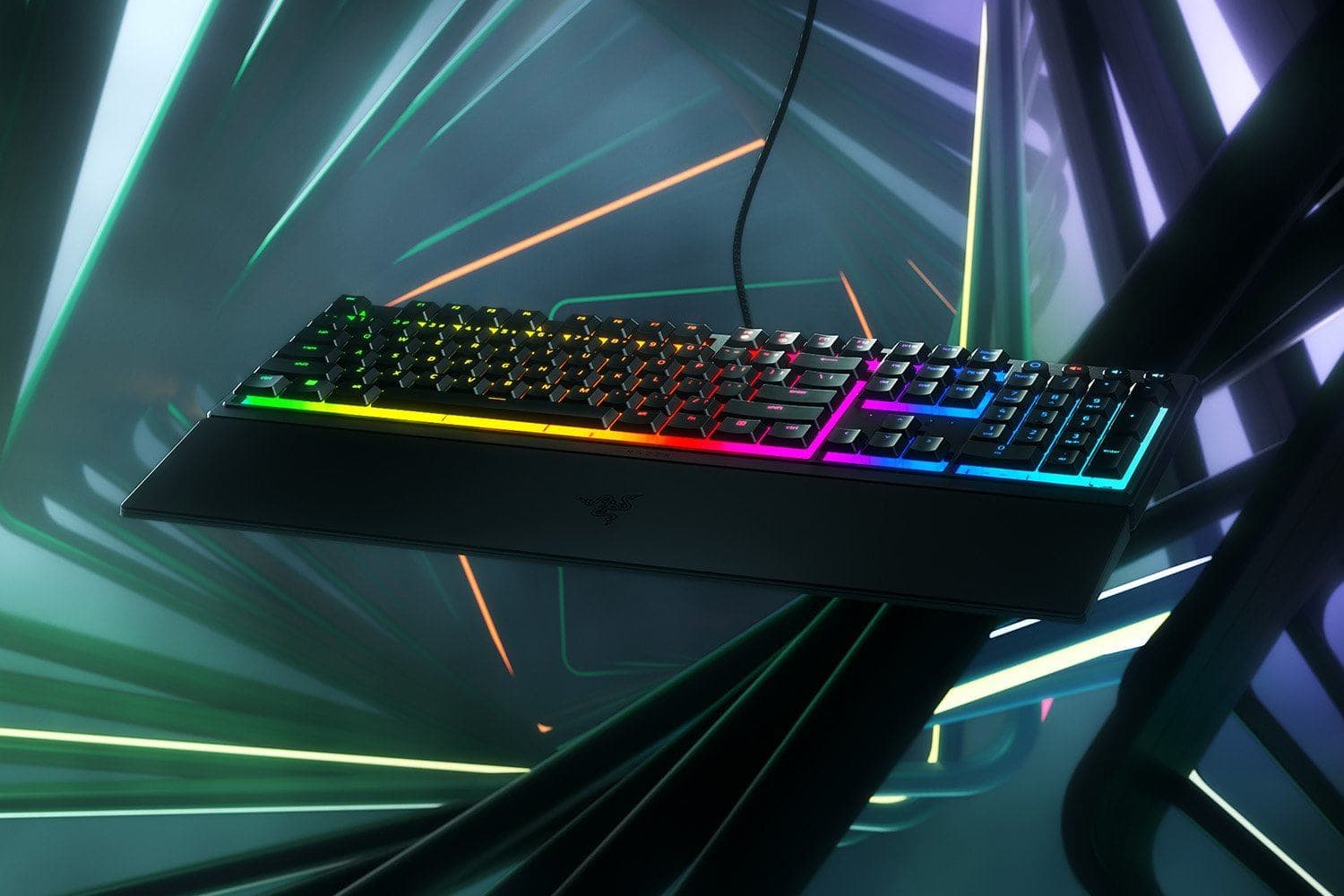 Razer Ornata V3 - US tastiera Gaming USB Inglese Nero (Razer Ornata V3 - tastatur - lav profi)