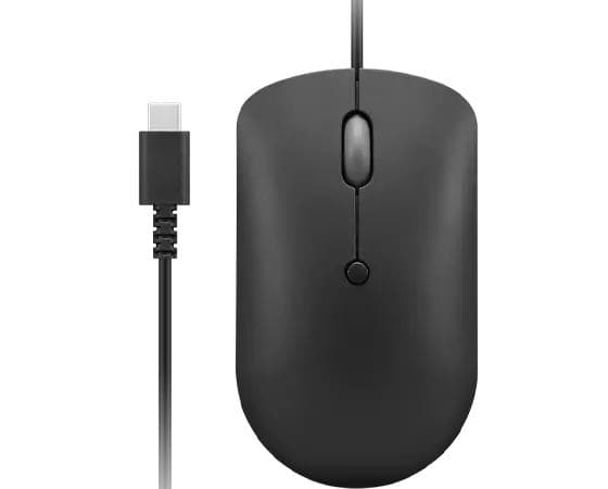 Lenovo GY51D20875 mouse Ufficio Ambidestro USB tipo-C Ottico 2400 DPI (Mouse Ambidextrous Usb Type-C - Optical 2400 Dpi - Warranty: 12M)