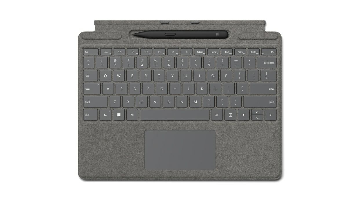 Microsoft Surface Pro Signature Keyboard w/ Slim Pen 2 Microsoft Cover port Platino (Srfc ProSig kb+SlPen2 Plt IT CoPiKy Cons)