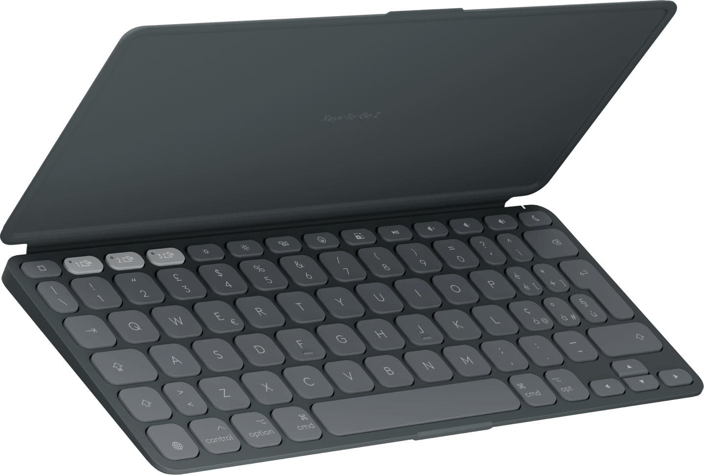 Logitech Keys-To-Go 2 (Logitech Keys-To-Go 2 for iPad - Tastiera - copertura integrata - senza fili - Bluetooth LE - QWERTY - italiana - grafite)