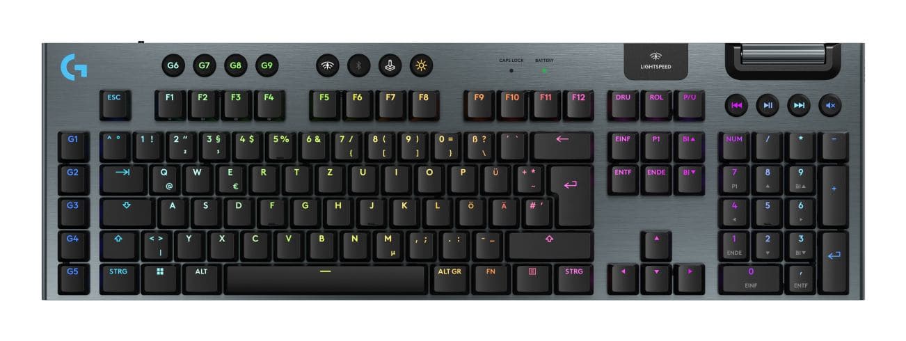 Logitech G G915 X LIGHTSPEED (G915 X LIGHTSPEED - WRLS G KB-BLACK-DEU-EMEA28I-935) - Versione Tedesca