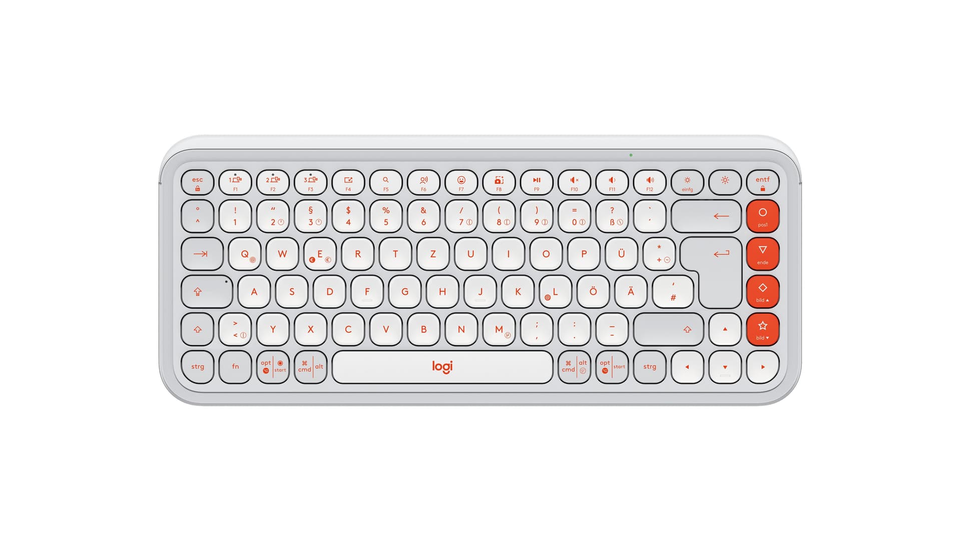 Logitech POP ICON KEYS (POP ICON KEYS - KB OFF WHITE - DEU - CENTRAL-419) - Versione Tedesca