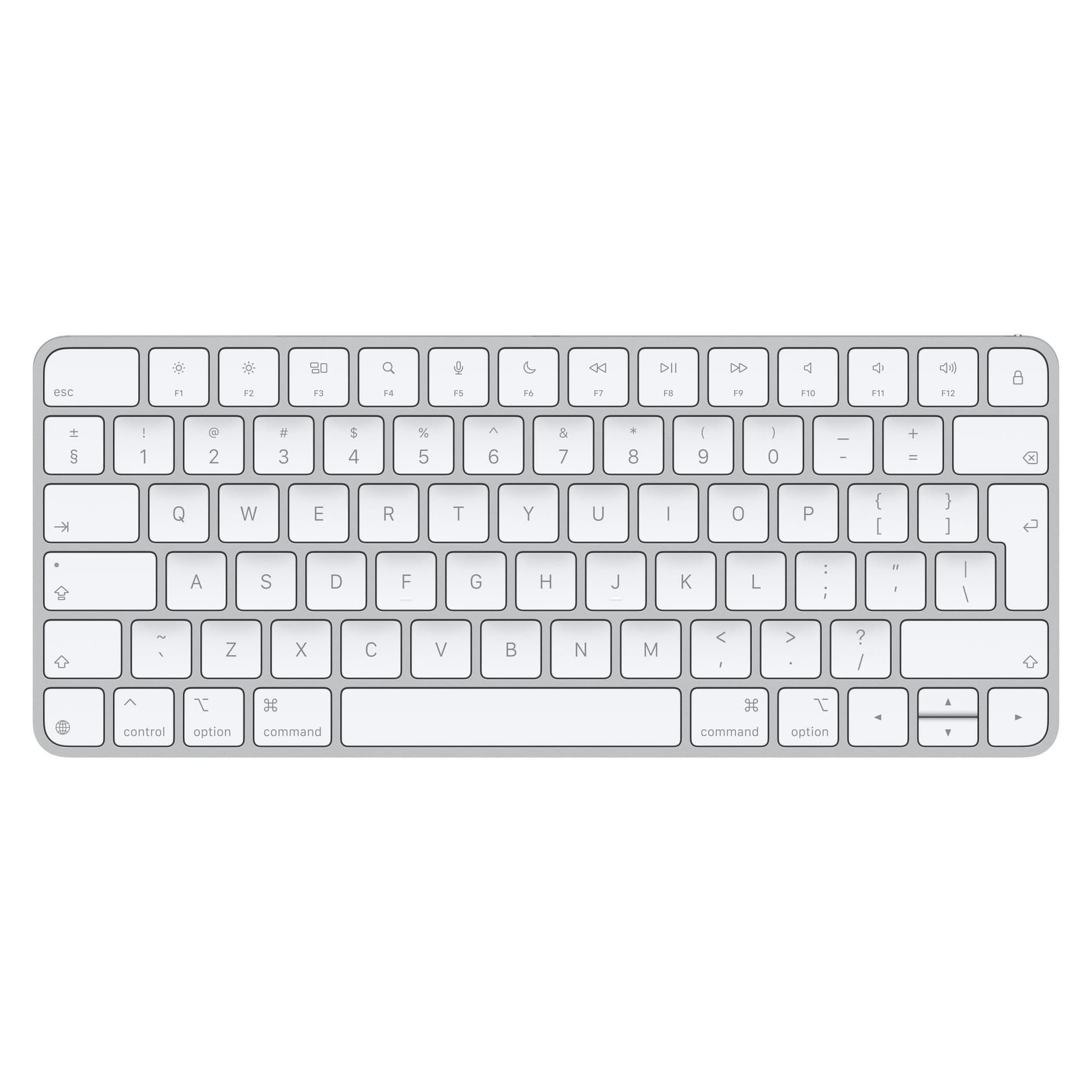 Apple Magic tastiera Universale USB + Bluetooth QWERTY Inglese Bianco (Apple Magic Keyboard - Keyboard - USB-C - wireless - Bluetooth - QWERTY - International English) - Versione UK