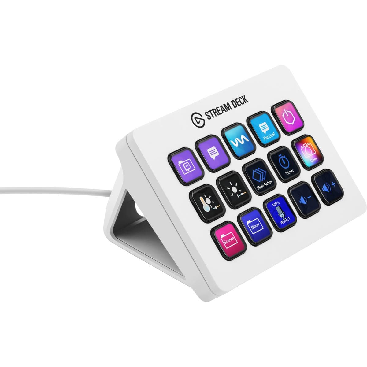 Elgato 10GBA9911 tastiera Gaming USB Bianco (Elgato Stream Deck MK.2 Hvid)