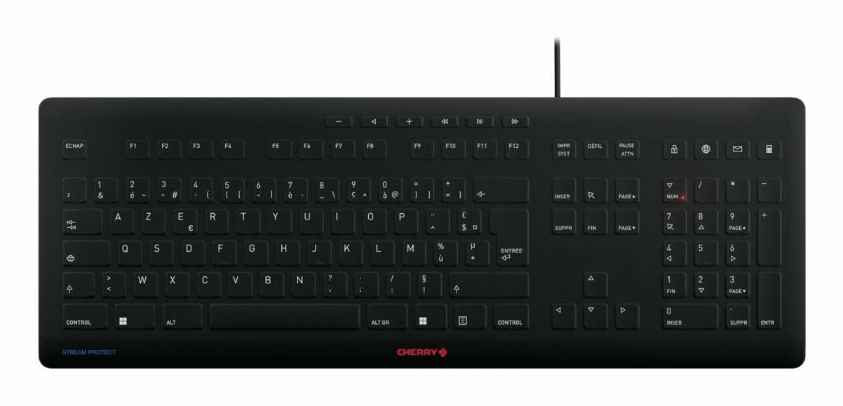 Contour Design CHERRY STREAM PROTECT KEYBOARD (CHERRY STREAM PROTECT KB BLACK - ) - Versione Tedesca