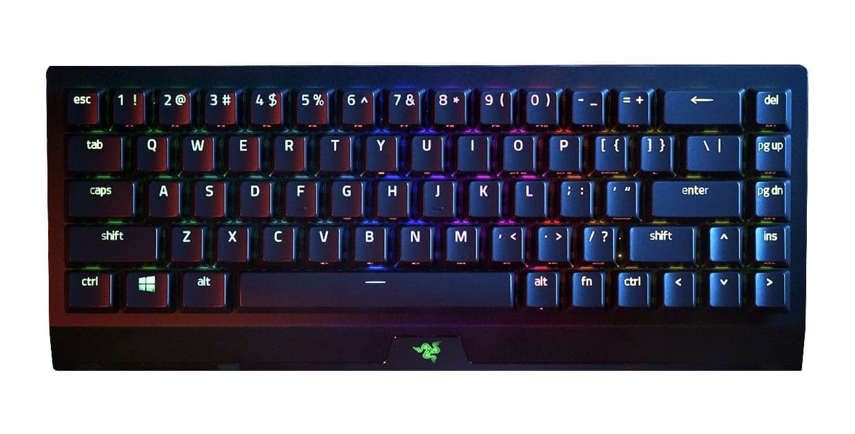 Razer BlackWidow V3 Mini HyperSpeed tastiera Gaming USB + RF Wireless + Bluetooth Nero (Razer BlackWidow V3 Mini HyperSpeed -)