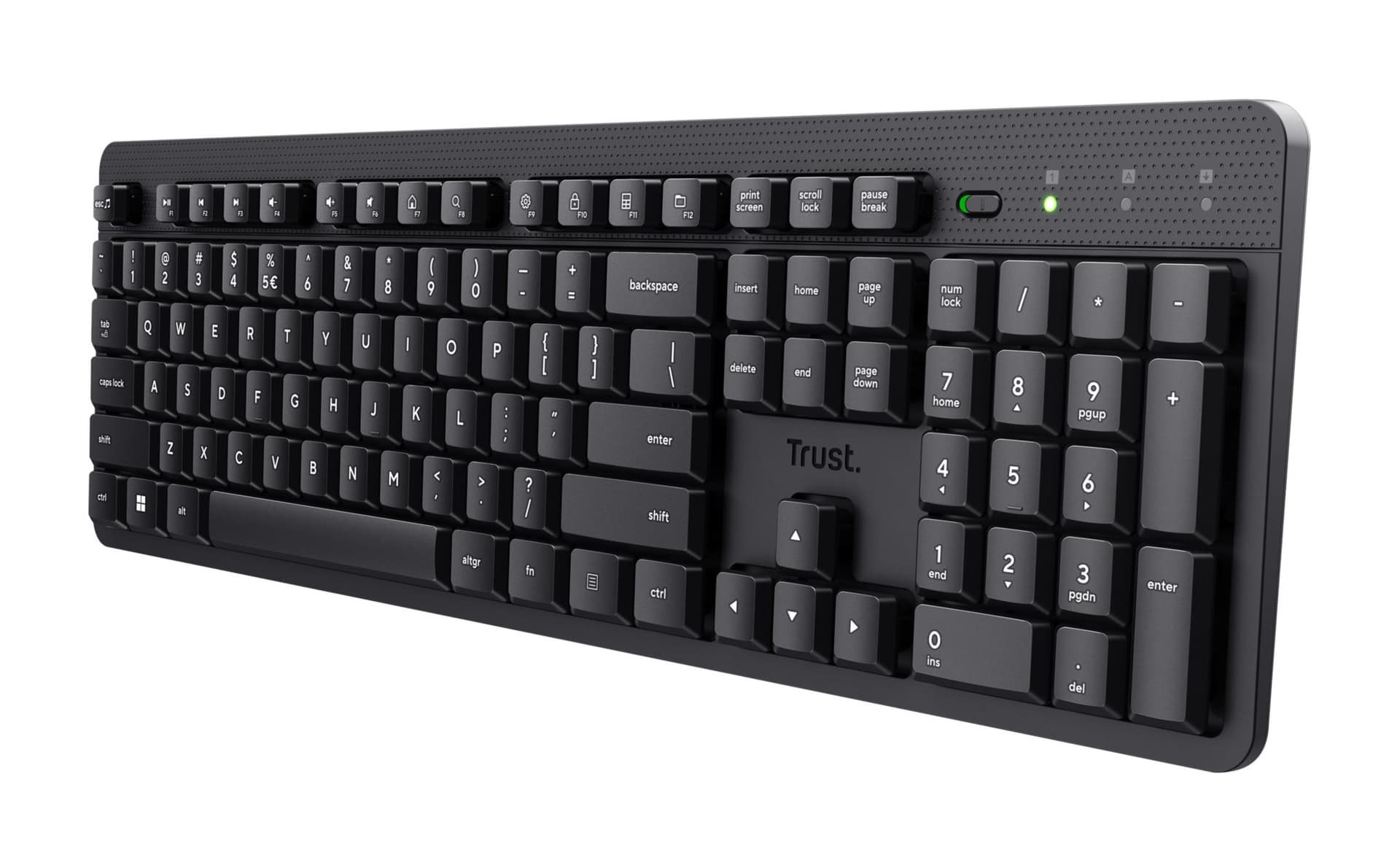 Trust Ody II tastiera Ufficio RF Wireless QWERTY Nordic Nero (Trust Ody II - tastatur - 100% [full s)