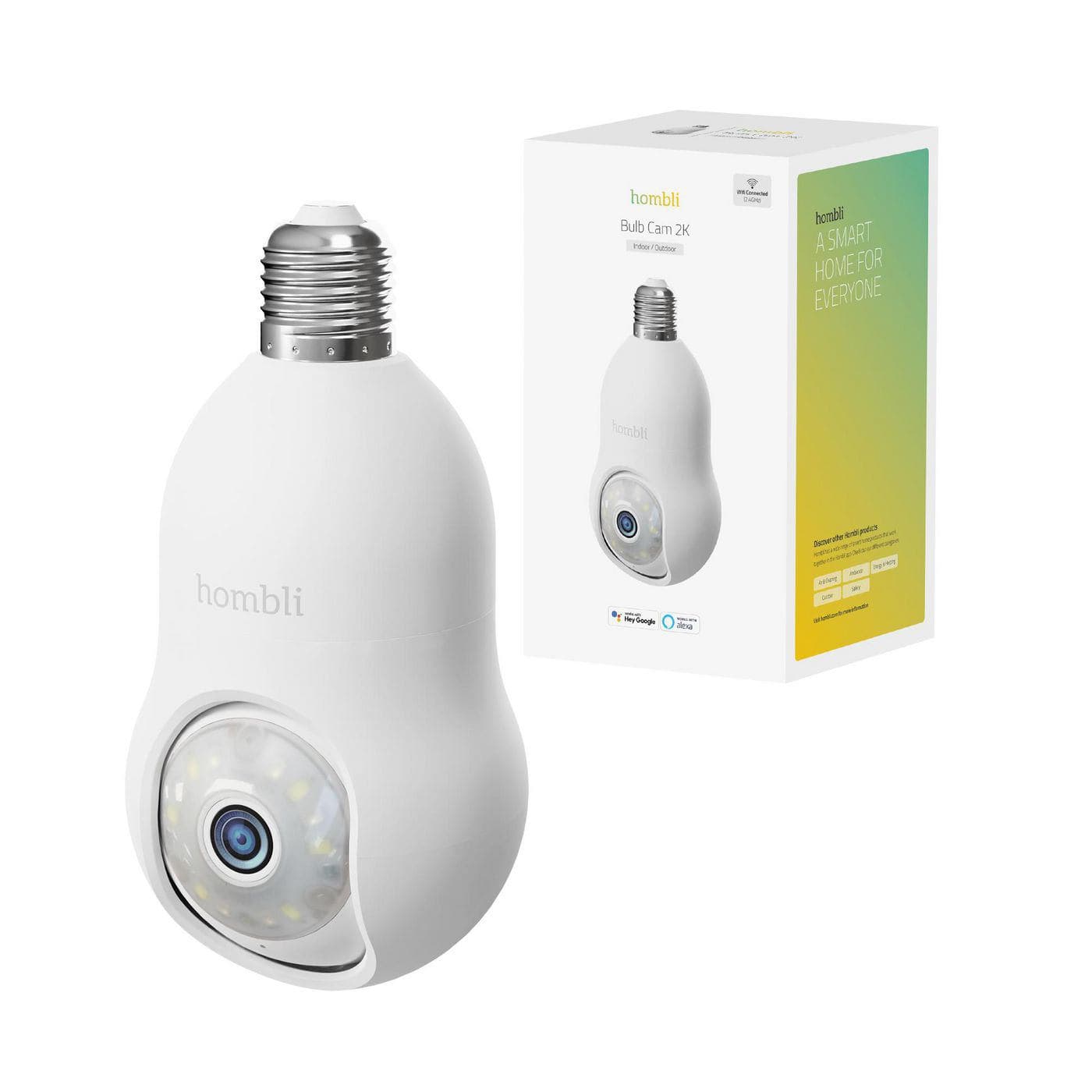 HOMBLI Smart Bulb Cam White