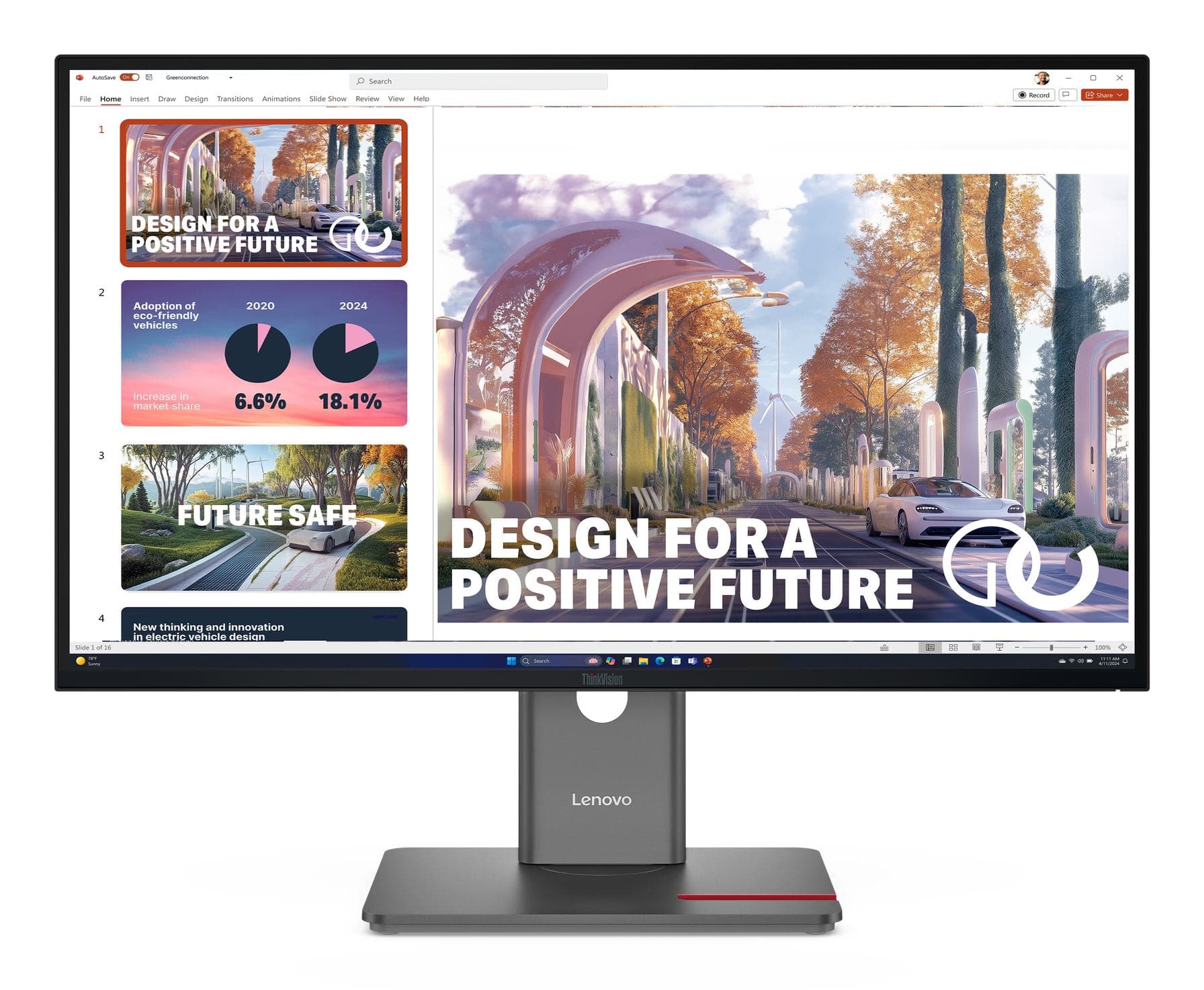 Lenovo ThinkVision P27QD-40 Monitor (P27QD-40 27IN HDMI/DP/USB-C/RJ45 *S*)
