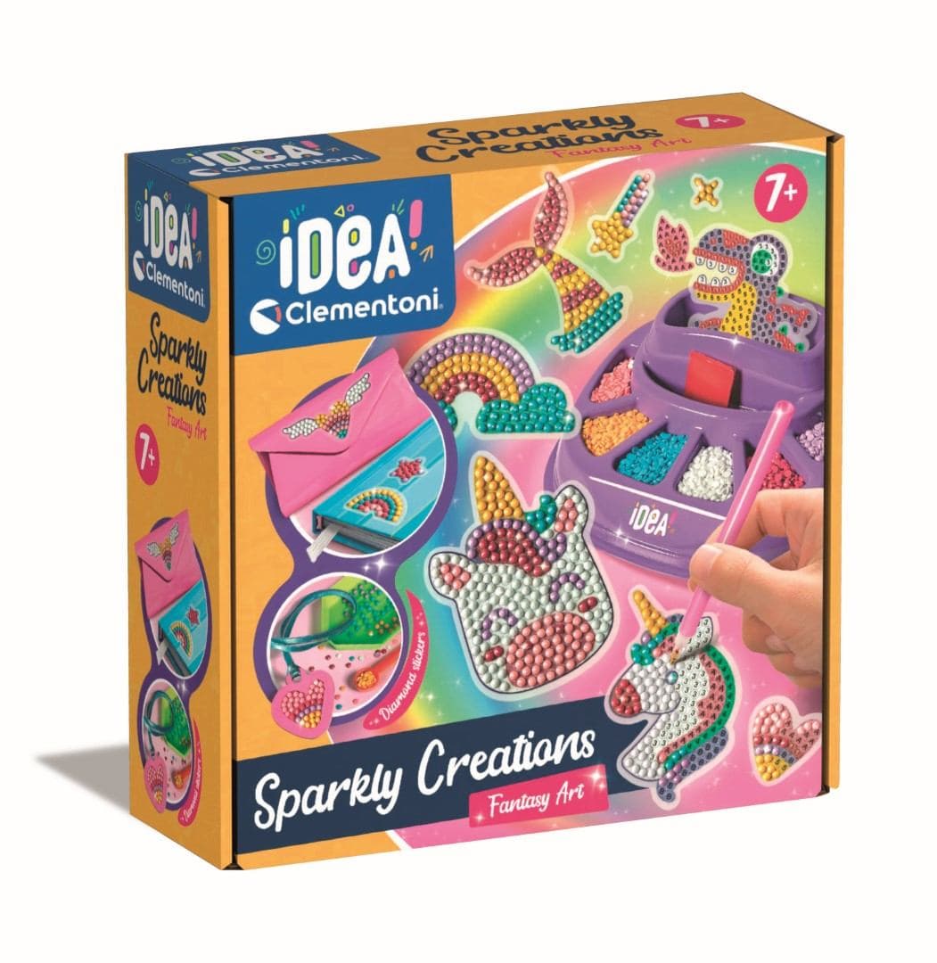 Clementoni 18746 giocattolo artistico e artigianale (CREATIVE KIT SPARKLY CREATIONS 18746)