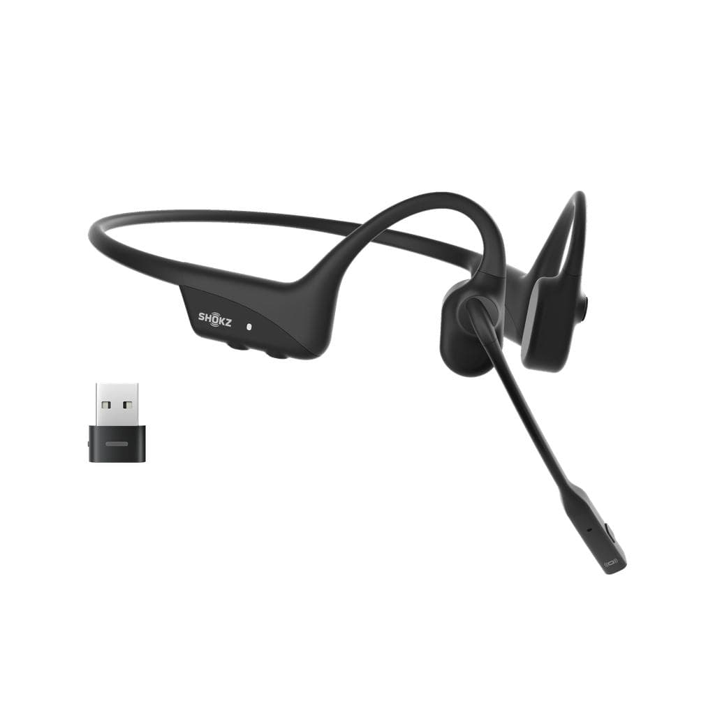 SHOKZ C120-AC-BK cuffia e auricolare Wireless A clip Ufficio USB tipo-C Bluetooth Nero (SHOKZ OPENCOMM2 UC HEADSET USB-C DONGLE)